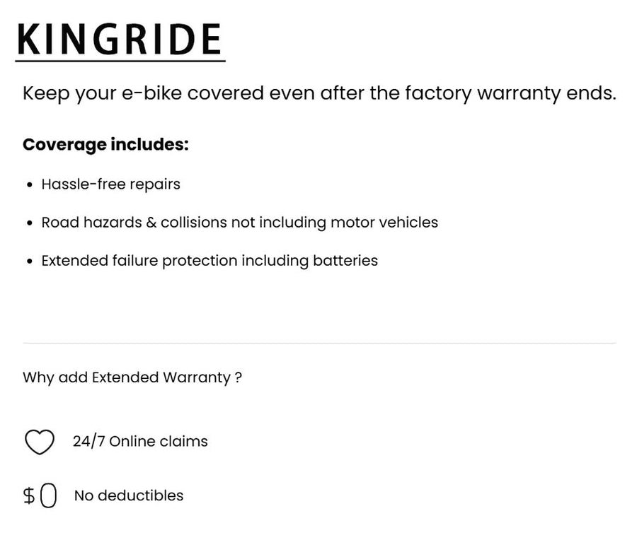 Warranty details